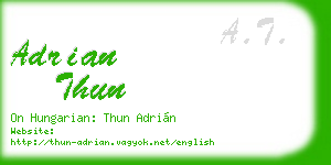 adrian thun business card